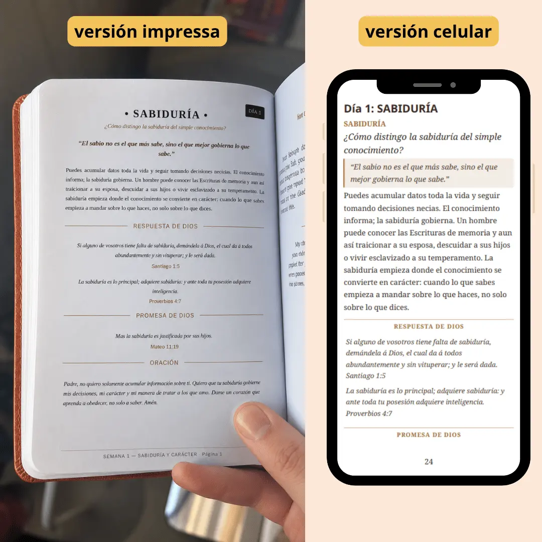 Un Minuto con Dios incluye versión para imprimir y versión optimizada para celular